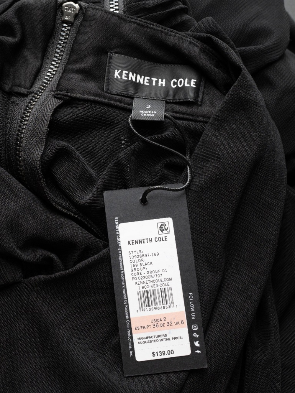 Kenneth Cole - Side Ruched Mesh Bodycon Dress - Picture 5 of 12
